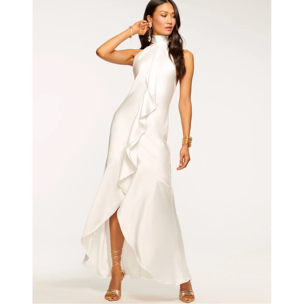 Ramy Brook • NWT Tera Ruffled Halter Gown